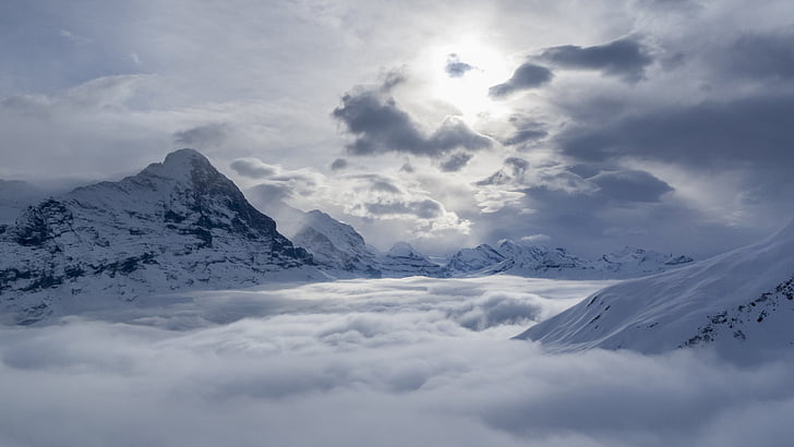 Grindelwald, Eiger, Švicarska, planine, alpski, Oberland (West), priroda