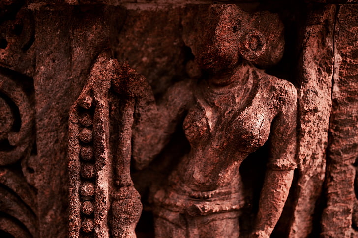 història, l'Índia, dona Índia, escultura, antiga, Arqueologia, antiga civilització