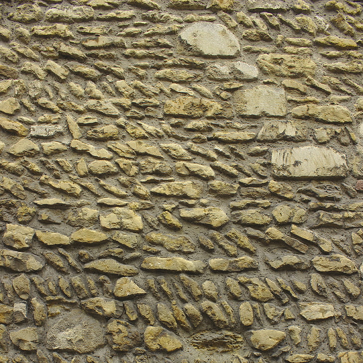 parete di pietra, parete, vecchio, calcare, pietra, marrone