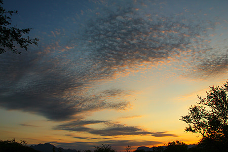 хмари, повітря, НД, Захід сонця, Південно-Африканська Республіка, Природа, Сутінки