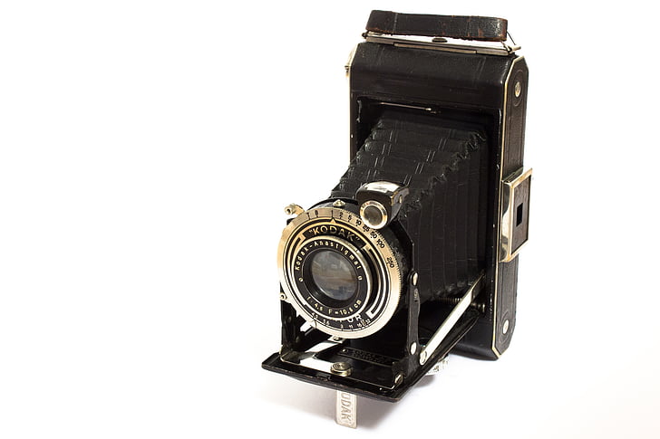 Kodak, kamera, analog, medium format, antik, lama, foto
