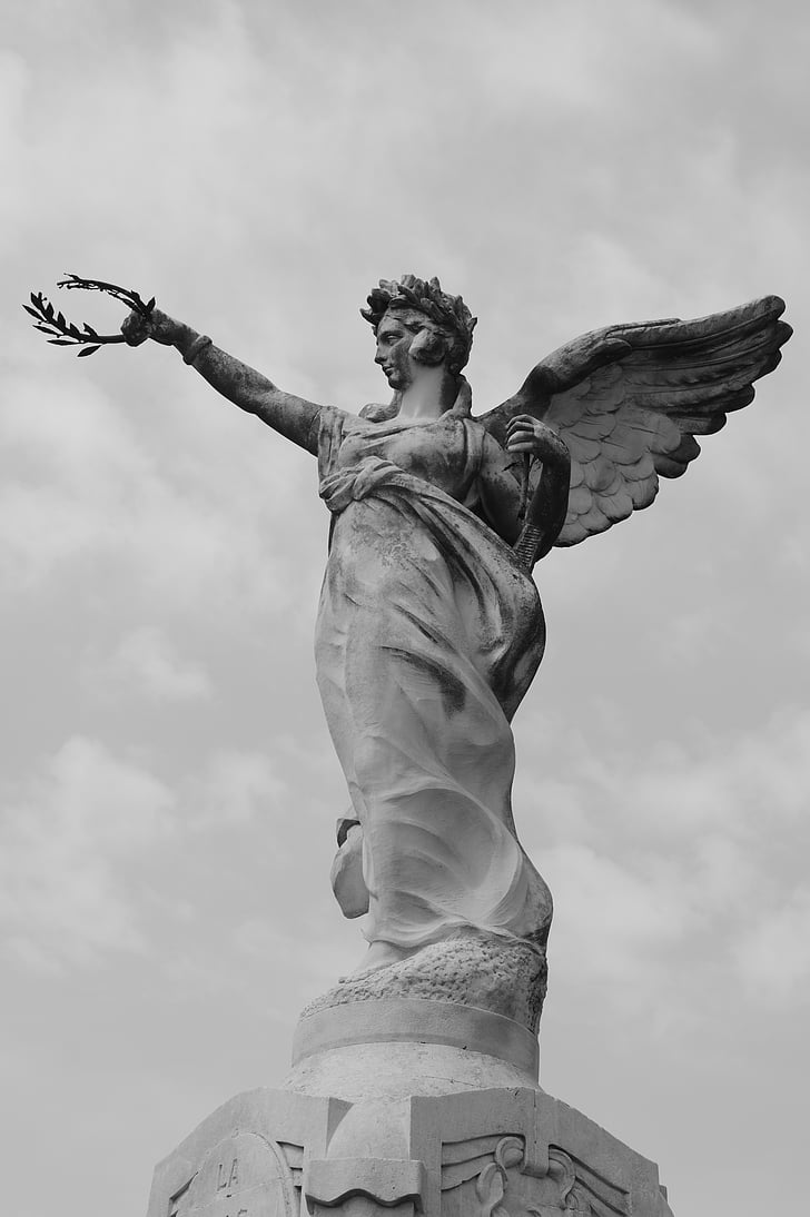 estatua de, Carpentras, diosa, Laurel