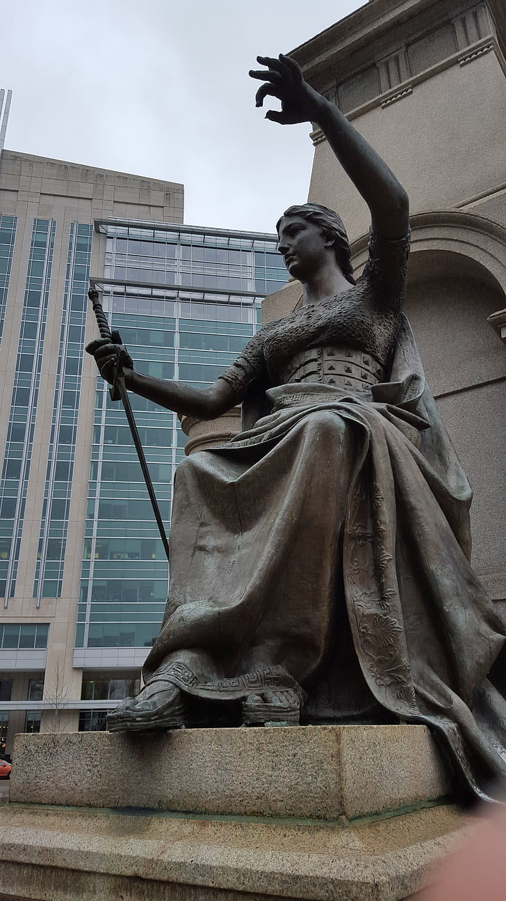 Tieslietu, statuja, sieviete, politikā, simbols, likums, dāma