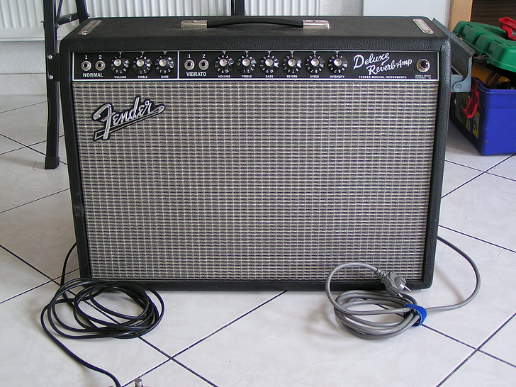Fender, Deluxe reverb amp, haut-parleurs