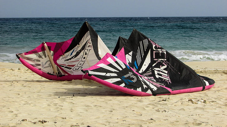Kite surf, Extreme, Sport, udstyr, surfing, havet, Beach
