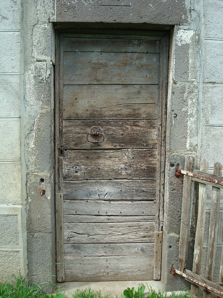 drzwi, drewno, wpis