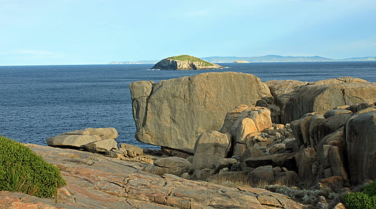 stones, sea, elephant rocks, ocean, rock, coast, australia