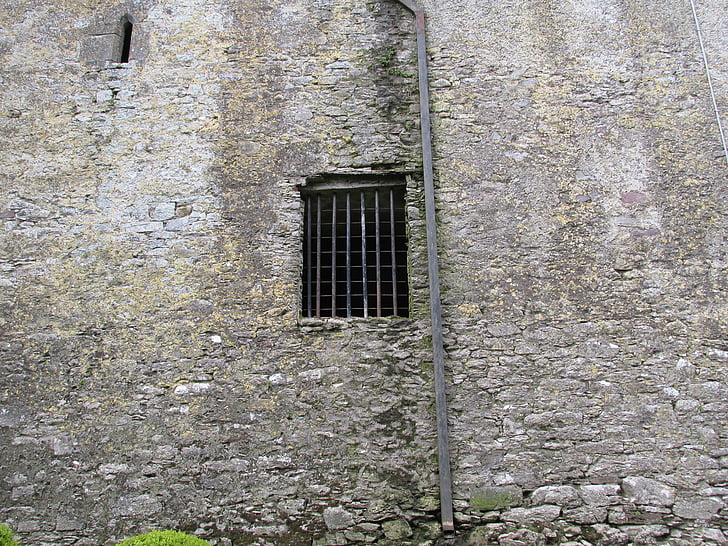 Zamek, okno, Zamek w Blarney, średniowieczny, starożytne, kamień, murarskie