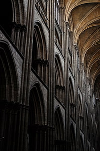 Rouen, Cathedral, Frankrig, bygning, kirke, arkitektur, gotisk stil