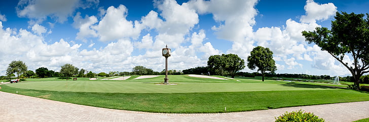 paisagem de golfe, Golf, grama, desporto, paisagem, jogar golfe, campo de golfe
