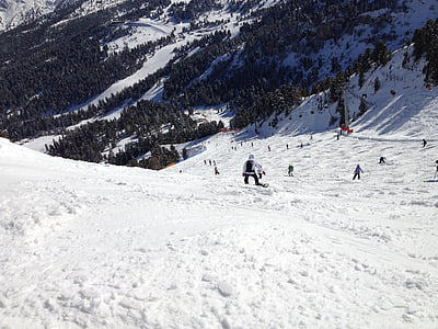 aktivita, alpské, Cheget, stoupání, sjezdové lyžování, extrémní, zábava