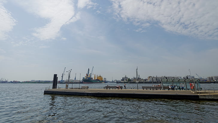 Hamburg, Harbour city, Port, arhitektuur, City, Elbe, hoone
