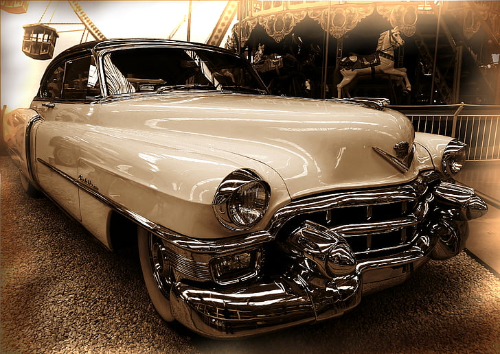 Auto, PKW, Oldtimer, fordon, USA, Cadillac, historiskt sett