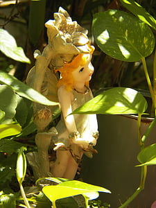 statue de jardin, fée, fée de jardin