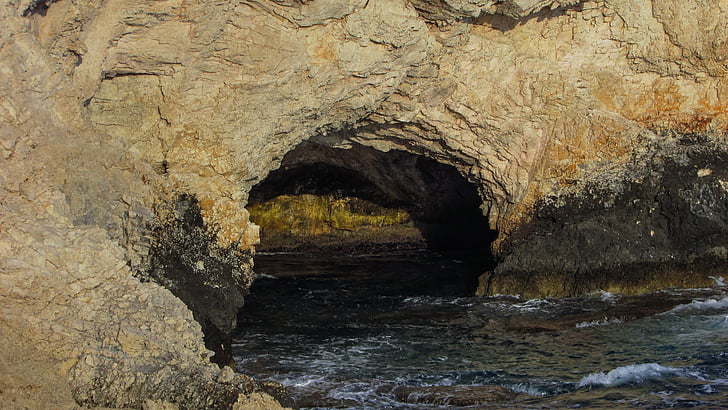 cyprus, ayia napa, sea cave, sea, nature, coast
