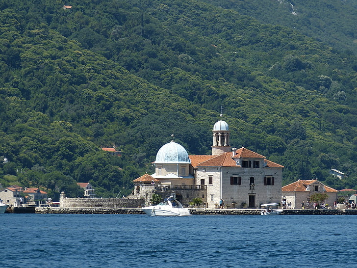 Kotor, Perast, Montenegró, balkáni, Adriai-tenger, mediterrán, történelmileg