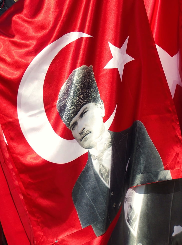 Tyrkiet, Istanbul, flag, rød, politik, historie, politiker