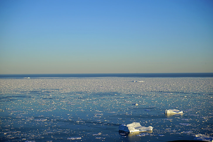 Groenlandia, Mer de glace, Circolo polare artico, ghiaccio, Iceberg