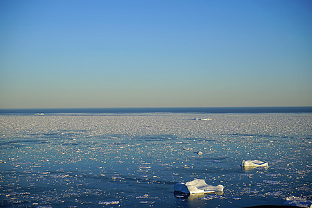 Grönland, mer de glace, polcirkeln, Ice, isberg