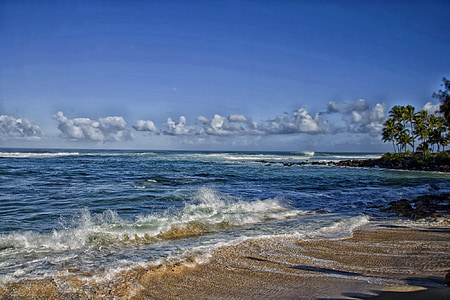 Hawaii, pohjoisrannalla, Sea, Ocean, vesi, HDR, taivas