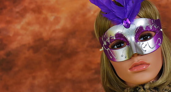 cara, Carnaval, màscara, dona, misteriós, Nina, Maniquí d'exhibició