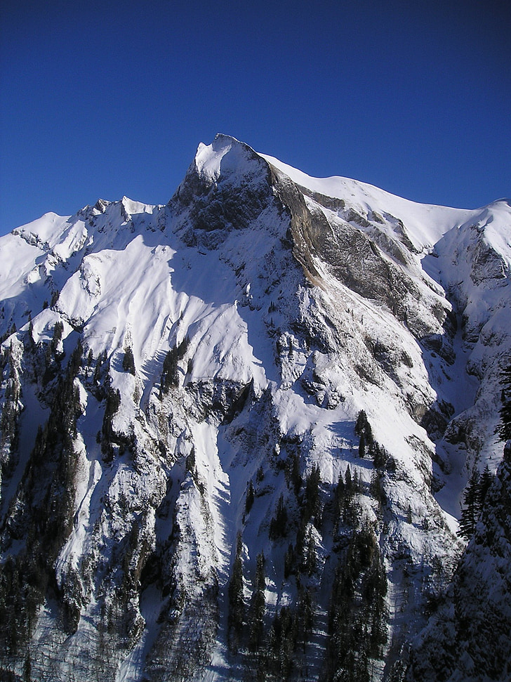 žiemą, Alpinizmas, bergsport, Alpių, kalnai, šaldymo, dangus ragų