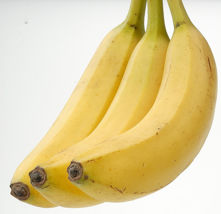 banana, frutas, comida, saudável, sobremesas, produtos hortícolas, amarelo