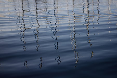 reflexión, agua, mar, espejo, naturaleza, azul, cursos de agua