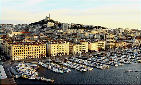 marseille, port, lying sun, europe, cityscape, architecture, famous Place