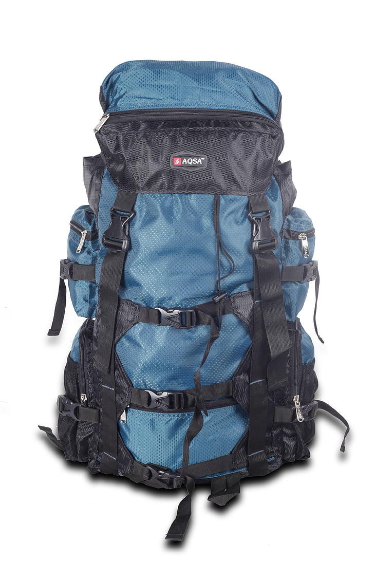 bosses, bossa de viatge, blau, equipatge, motxilla, càrrega, pesat