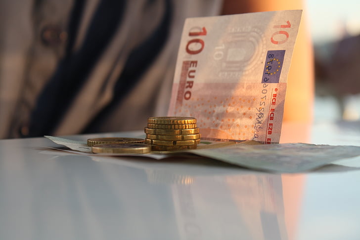euro, money, coins, banknotes