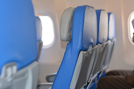 asientos, línea aérea, sillas, filas, volar, economía, viajes