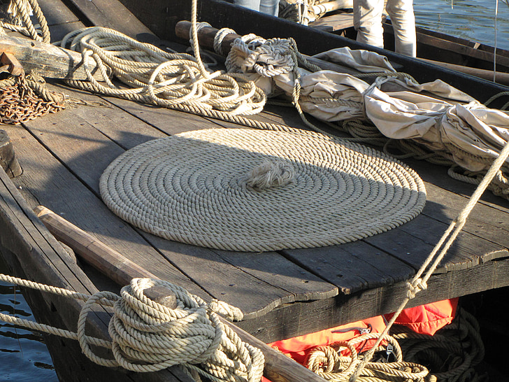 barco, cuerda, navegación