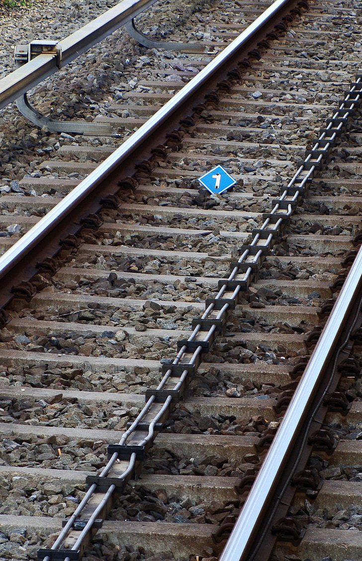 Schienen, Zug, in, Transport, Track, Eisenbahn, Reise