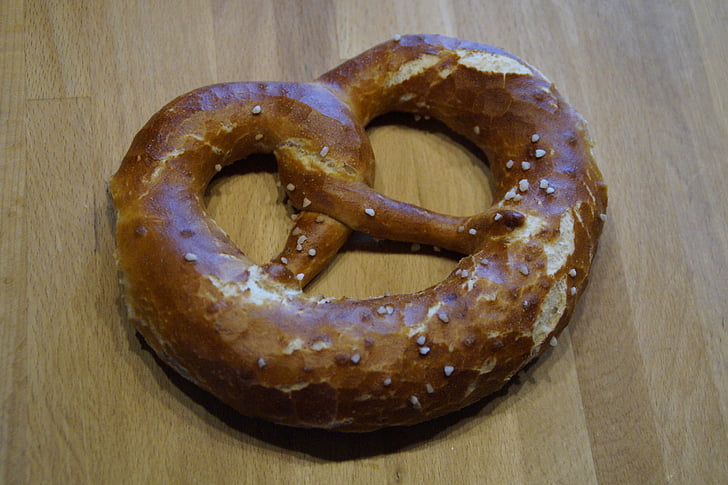 pretzel, delicioso, Baviera, especialidade, pastelaria, comida, crocante