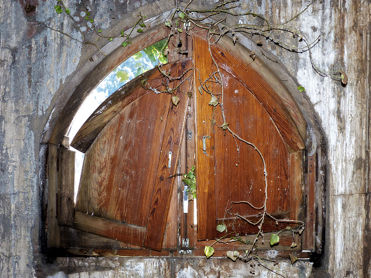 window, ruin, old, abandoned, peeling paint, house abandoned