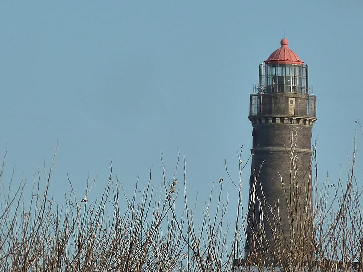 lighthouse, borkum, beacon, island, shipping, new lighthouse, coast