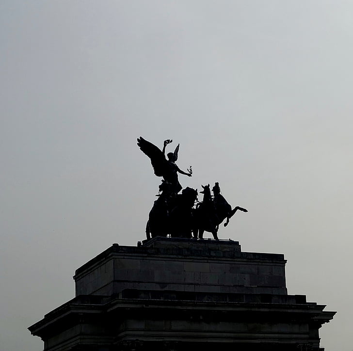 Μαρμάρινη Αψίδα, Λονδίνο, άγαλμα, σιλουέτα, γλυπτική, ορόσημο, Μνημείο
