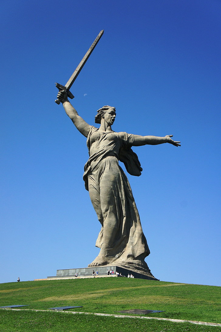 Monument, sünnikodu, Venemaa, Volgograd, ema kodumaa