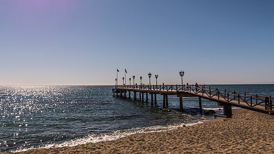 Jetty, Marbella, Marbella club, Malaga, Andalusien, Spanien, Beach