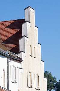 Wasserburg, Château, fenêtre de, volets roulants, façade, mur, architecture