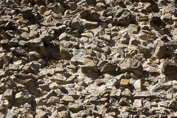 dinding batu alam, pasir batu, dinding, batu alam, tekstur, struktur, latar belakang