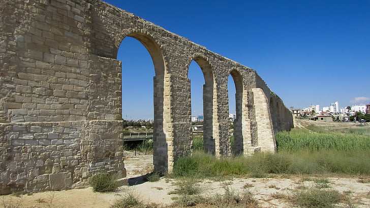 kamares aqueduct, aqueduct, architecture, water, stone, monument, ottoman