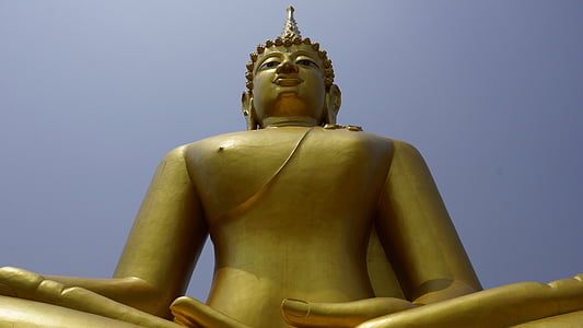 wat thep nimitr kliffen, Sakhon nakhon, Thailand, Tempel van Thailand, maatregel, standbeeld, een bedevaart