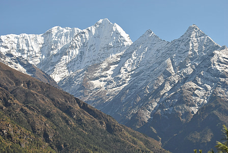 kalns, Himalaya, Nepāla, trekings, mount everest, ainava, tuksnesī