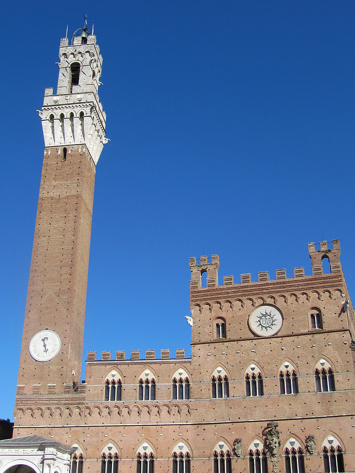 Palazzo pubblico, Siena, Toskania, Włochy, Piazza del campo