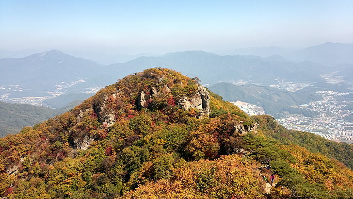 cheonmasan, horolezectví, podzim, cestování