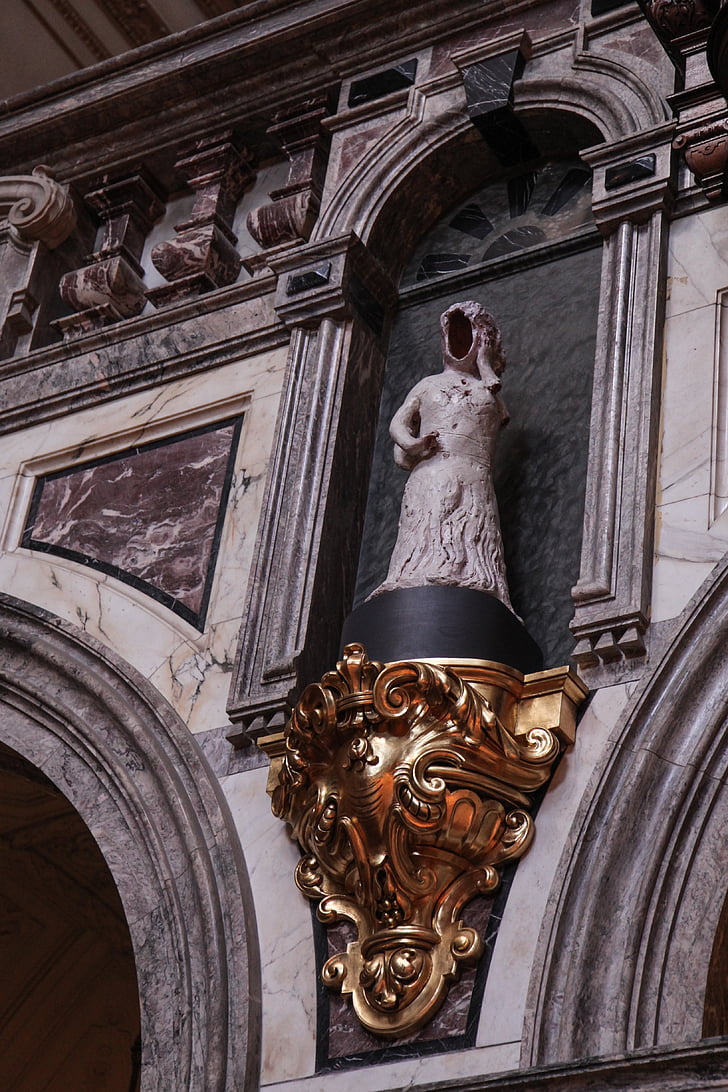 безликим скульптура, Старий, Красивий, Берлін dom, Церква, золото, докладно