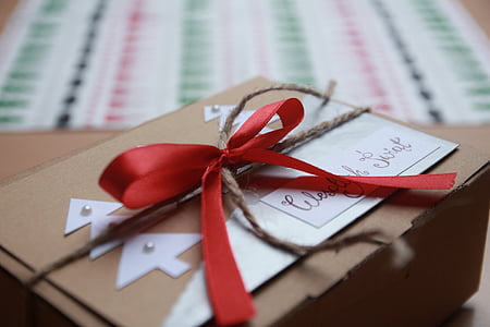 rozostrenie, box, Vianoce, Vianočný darček, detail, zameranie, darček