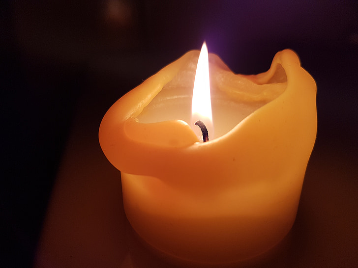 žvakė, liepsna, Wick, gaisro, šviesos, dega, Žvakių šviesa